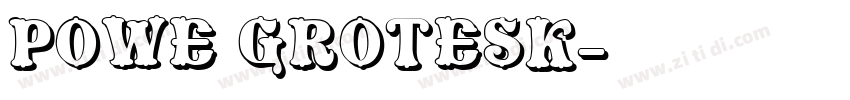 powe grotesk字体转换